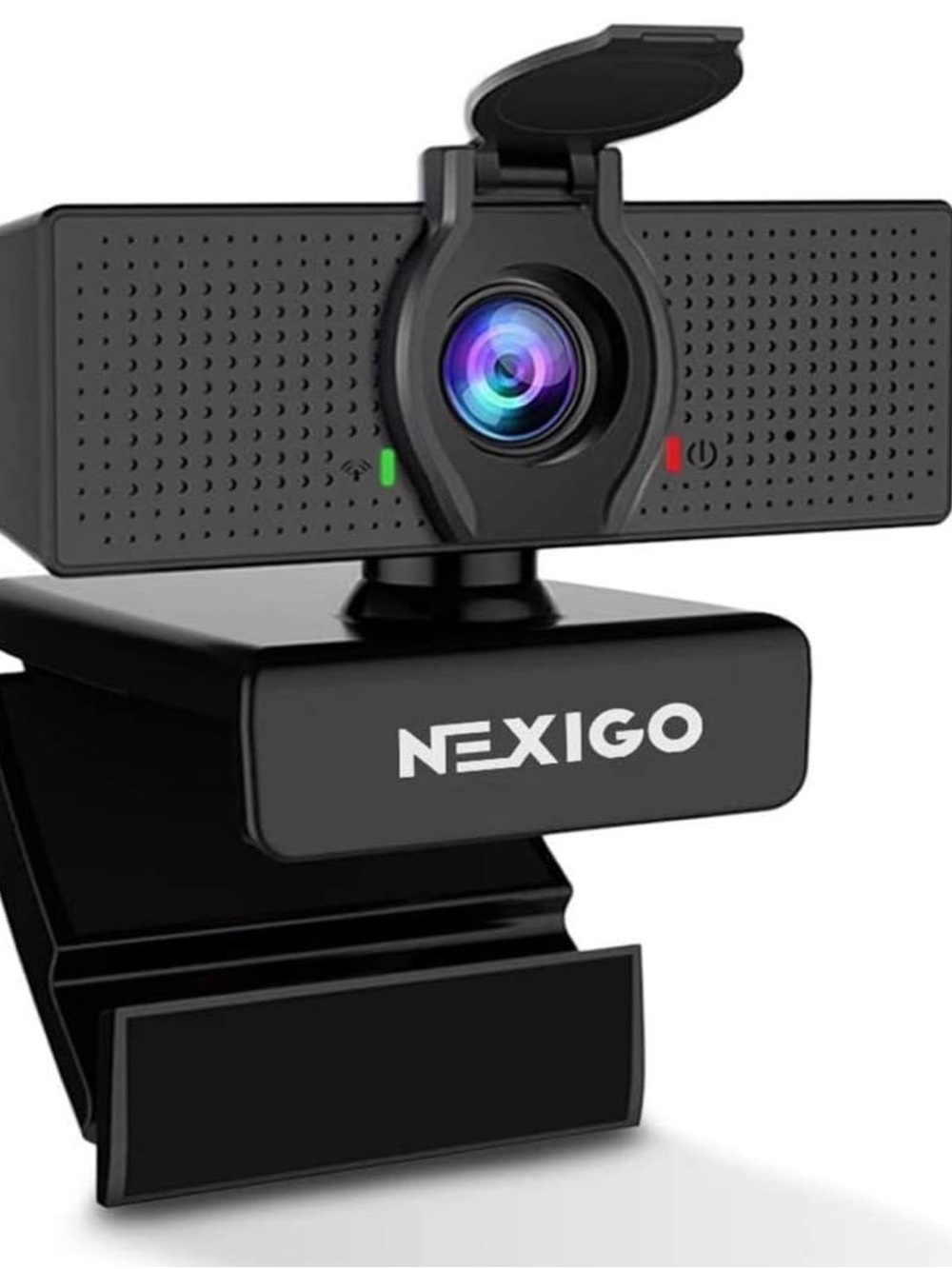 New! Nexigo Black HD Webcam with Built-in Privacy Shutter